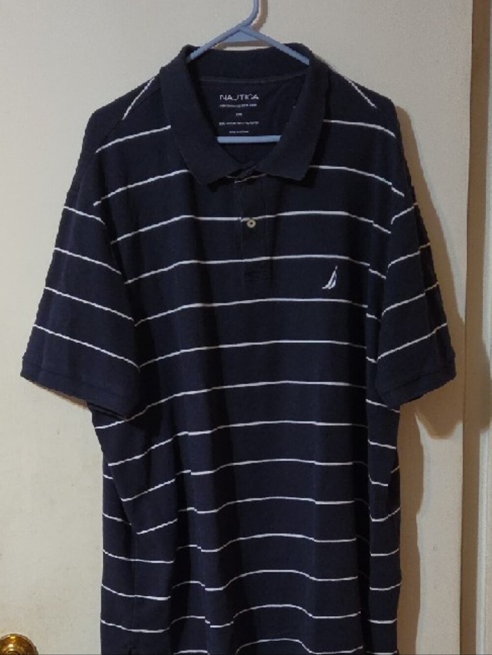 Nautica Navy Performance Deck Shirt - 3XL